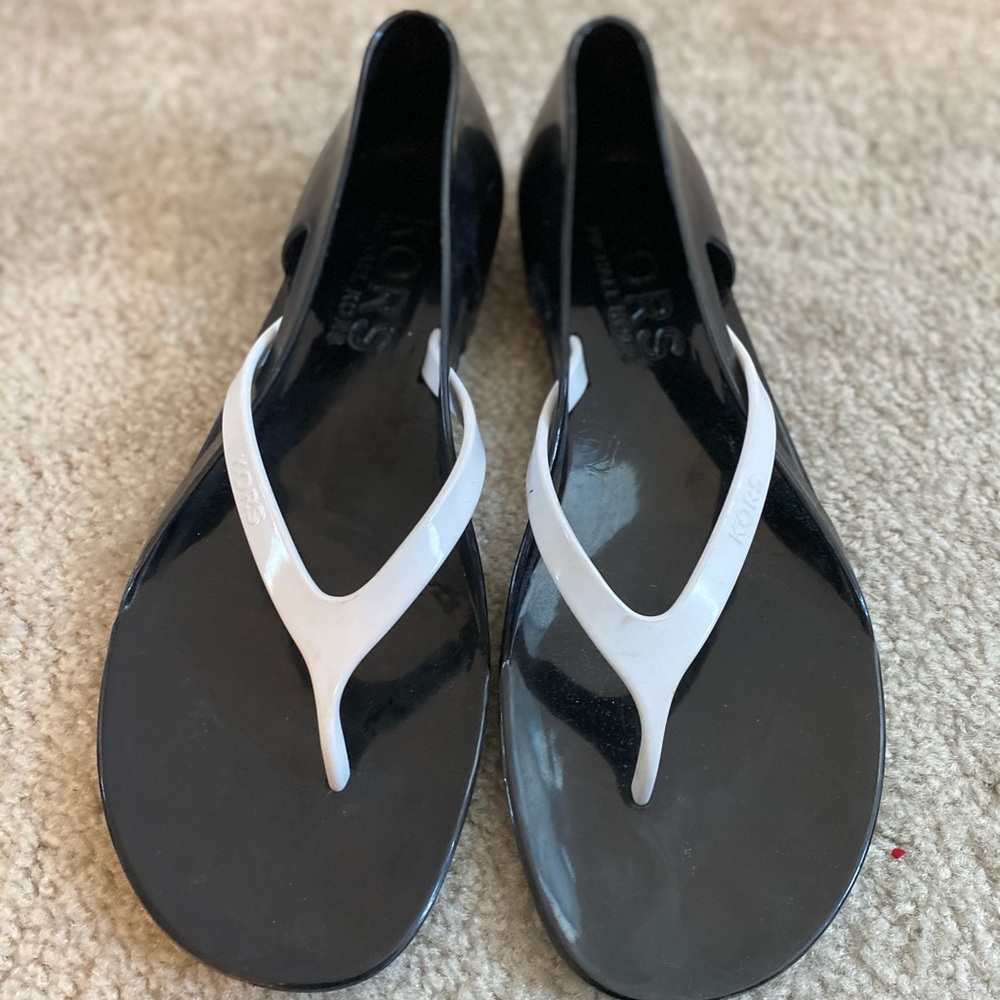 Michael Kors Black and White Jelly